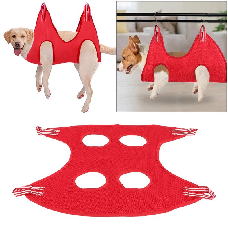 Dog Grooming Hammock Set Breathable Safe Restraint Bag Pet Grooming