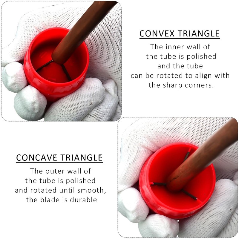 1 Piece Pipe Deburring Tool, 1 Piece Edge Cutter, Copper