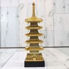 5-storied pagoda, red figure, total length 6.7 inches (17 cm)