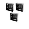 Surface Mounted Electrical pattress Box, Black 1 Gang (3 PACK)