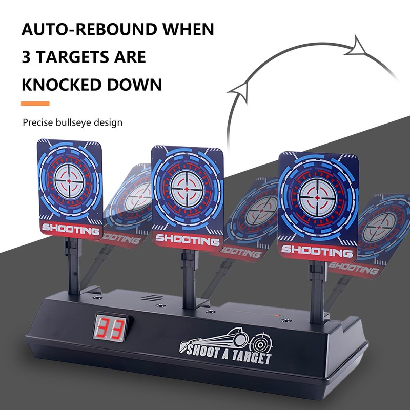 WALWAL Auto Reset Electronic Scoring Shooting Target with a Net