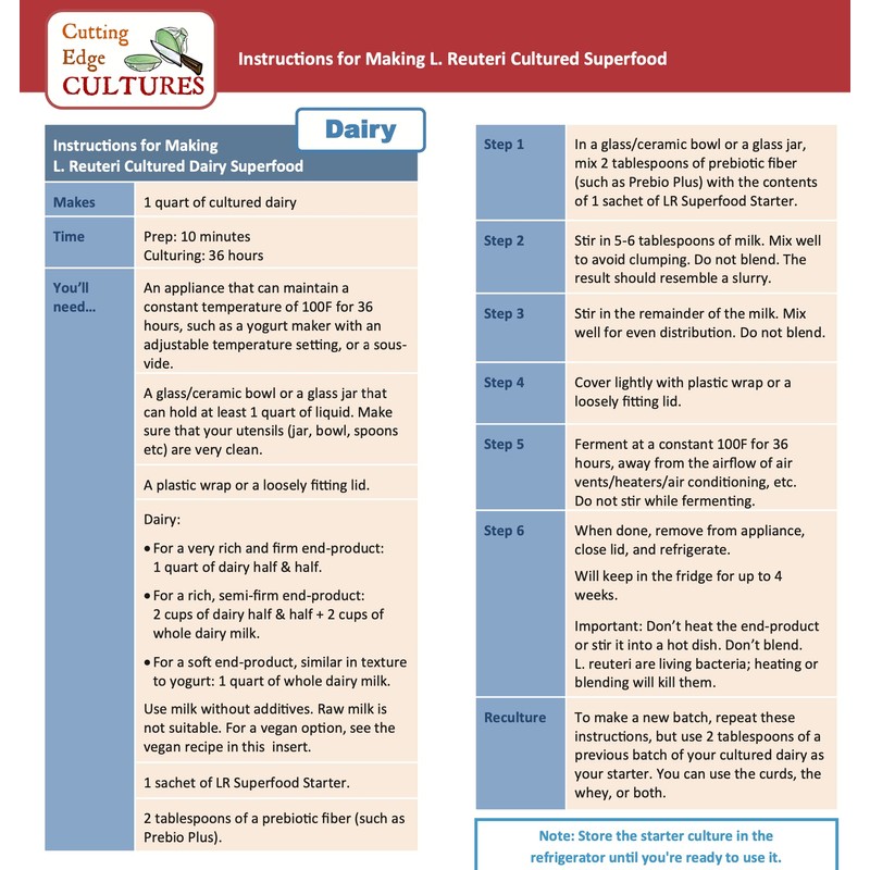 LR Superfood Starter Culture