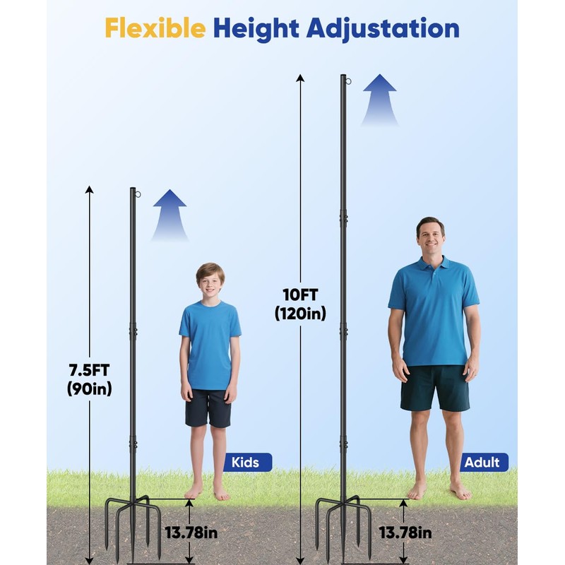 Ansionsol Heavy Duty Tetherball Sets with Ball & Rope for