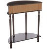 Frenchi Home Furnishing End Table/Side Table, Espresso Finish