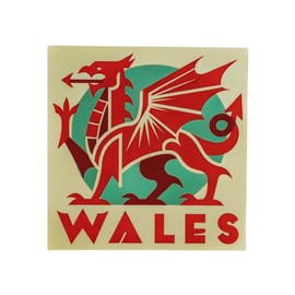 Vagabond Heart Wales Weatherproof Vinyl Sticker - Wales Souvenir Decal - Wales Sticker