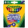 Crayola Ultra Clean Large Washable Crayons, School Supplies, 8 Count