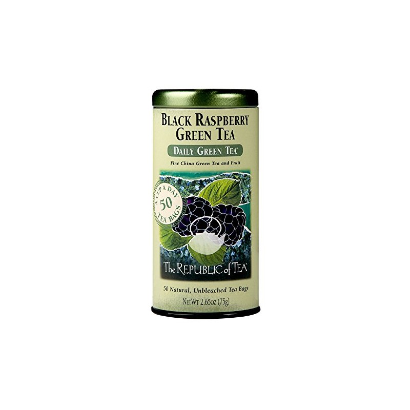 The Republic of Tea - Black Raspberry Green Tea, 50