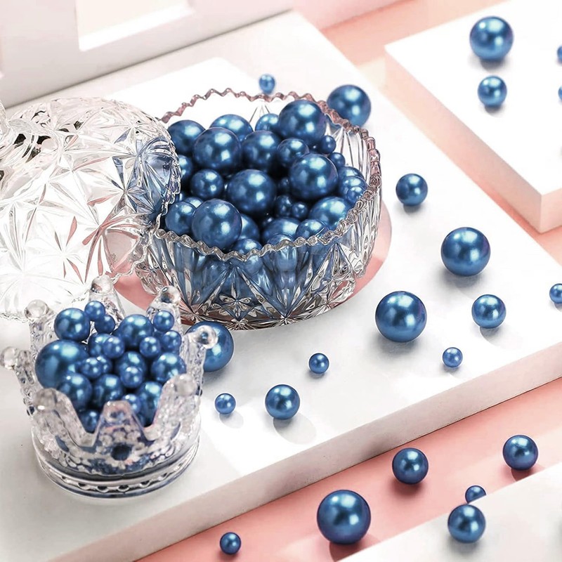 314Pcs Floating Pearls for Vases Filler, 20/14/10/8mm No Hole Pearls