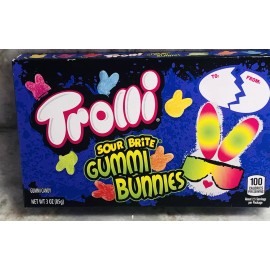 Trolli-Sour Brite Gummy Bunnies Gummy Candy-3oz bag. New-Easter. See Below