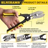 SLNIHAMS 5-Blade Hand Crimper Sheet Metal Tools, Hvac Tool for