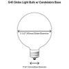 Sival G405E12CL G40 Candelabra Screw Base Clear 25 Pack Light