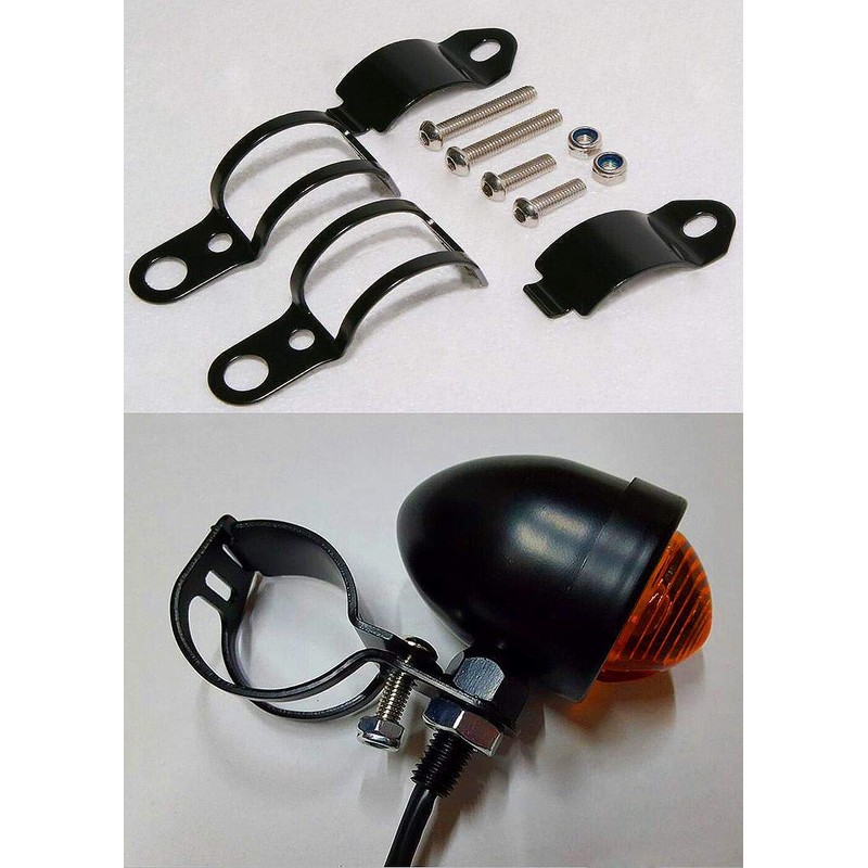 PerfecTech 1pair Metal Motorcycle Modified Turn Signal Light Indicator Mount