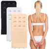 Yolev 3 Pieces Women's Bra Extenders Stretchy Bra Extension Strap