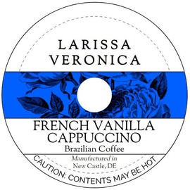 French Vanilla Cappuccino Brazilian Coffee (Single Serve K-Cup Pods) (Gourmet, Naturally Flavored, Whole Coffee Beans) (12 pods, ZIN: 578098) - 2 Pack