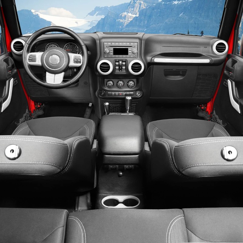 SQQP 18PCS Full Set Interior Trim Kit for Jeep Wrangler
