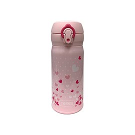 THERMOS 12 Ounce Stainless Steel Direct Drink Bottle, Hearts