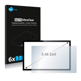 Savvies Screen Protectors for Displays 3.5 Inches (3.5in / 8.9 cm) 51.1 x 71.1 mm 3:2 Pack of 6