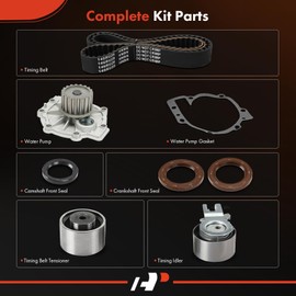 A-Premium Engine Timing Belt Kit with Water Pump Compatible with Volvo S80 2000-2001 - DOHC 2.8L 2.9L