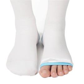 Medical Compression Thigh High Anti Embolism Stockings 15-20mmHg, for Edema, Varicose Veins, Swelling with Inspection Hole, Women & Men