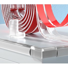 Baby Protectors, Edge Protection Strip Sets, Furniture Corner Guards and Edge Safety Pads for Protecting Sharp Corners on Tables, cabinets and Corners. (0.4in X 196.8in)