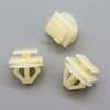 VVO Fasteners- White Plastic Side Body Moulding Strip Trim Clips