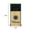 Welcome Video Doorbell Cover (Ring 2nd Generation Compatible) (Brass)