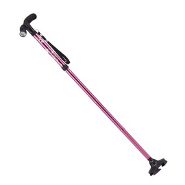 LED Lighted 4 Piece Freestanding Fashionable Walk Cane Suport Pink