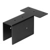 MOUNTAIN_ARK 4 Pack 2x4 Black Pergola Top Rafter Brackets, Deck