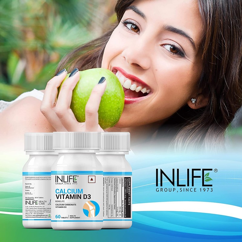 Genric Calcium 500 mg Vitamin D3 400 IU Supplement
