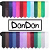 DonDon men's slim tie, 5 cm, plain, matt, shiny and