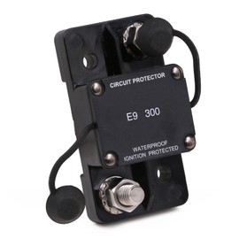 T Tocas Hi-Amp 3/8“ Studs 300A Circuit Breaker Marine Auto Reset No Switch Button for Marine Boat, Car Audio, Solar System, Battery Protection 12V-32V DC IP67