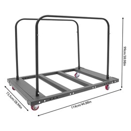 YIYIONCE Folding Chair Cart Heavy Duty Folding Chair Rack with Wheels Folding Chair Racks for Storage Folding Chair Storage for 10Pcs Folding Tables Foldable Chair Dolly 29.13x45.28in | US Stock