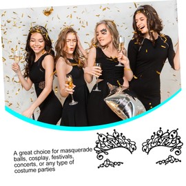 OATIPHO 3 Pairs Black Eye Liner Stickers for Makeup Temporary Eye for Costume Parties Unique Hollow Design Easy Application