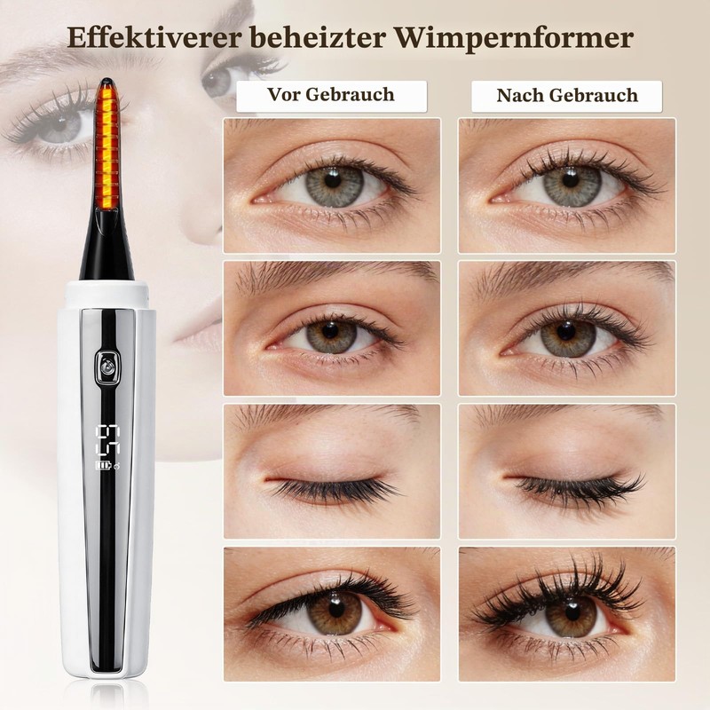 Eyelash Curler Heated with Heat Protection 10s Quick Heating -