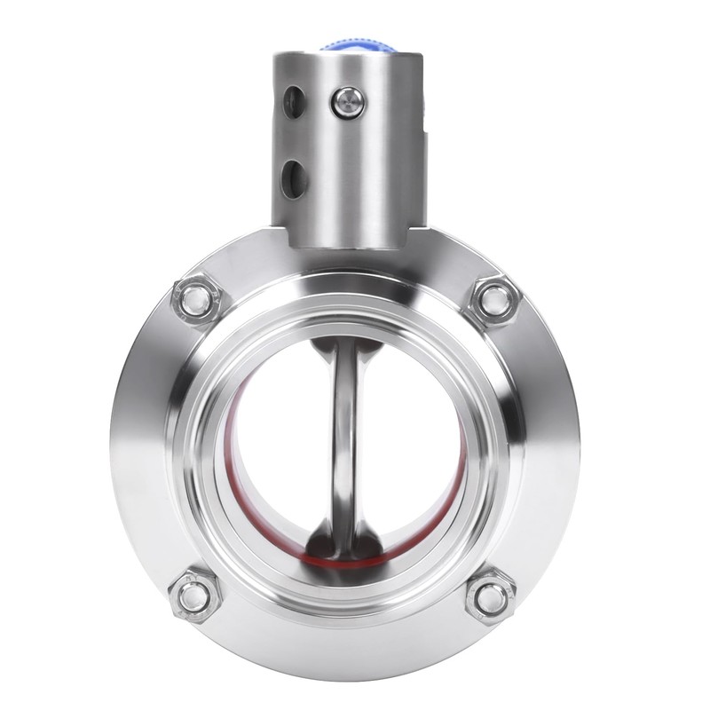 DERNORD 2 Pack 2 Inch Tri Clamp Sanitary Butterfly Valve