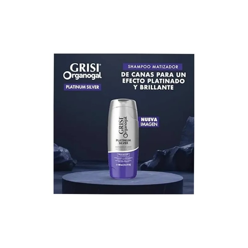 2 Shampoo Grisi Organogal Silver Canas Platinadas 400ml