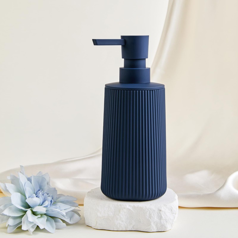 DAHACIS Blue Soap Dispenser, Modern Stylish Small Hand Dish Soap