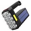Solar Flashlight 20W Rechargeable 8 LED 6 COB 3 Level