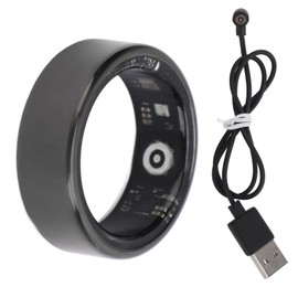 Smart Ring Sleep Monitoring Body Temperature Detection Versatile Health Ring Tracker for Sports Fitness Size 19 Applicable Finger Circumference: Approx. 59.5mm / 2.3in, US Size: 9, ID: Approx. 18.9mm / 0.7in