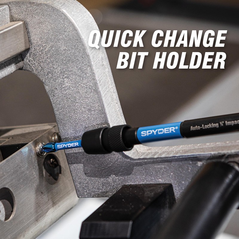 Spyder 6-Inch Dual Hex8 and Hex10 Locking Hole Saw Extension