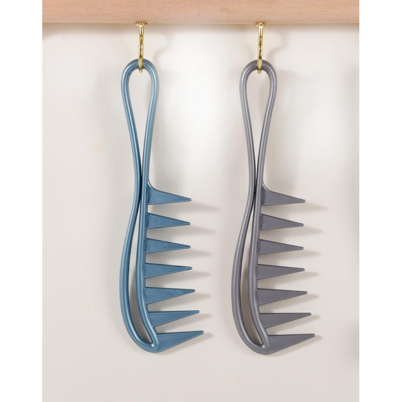 2 Pcs Wide Tooth Comb, Large Tooth Combs Shark Teeth