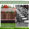 Wood Garden Edging 6 Pack 5.9" H × 47" L