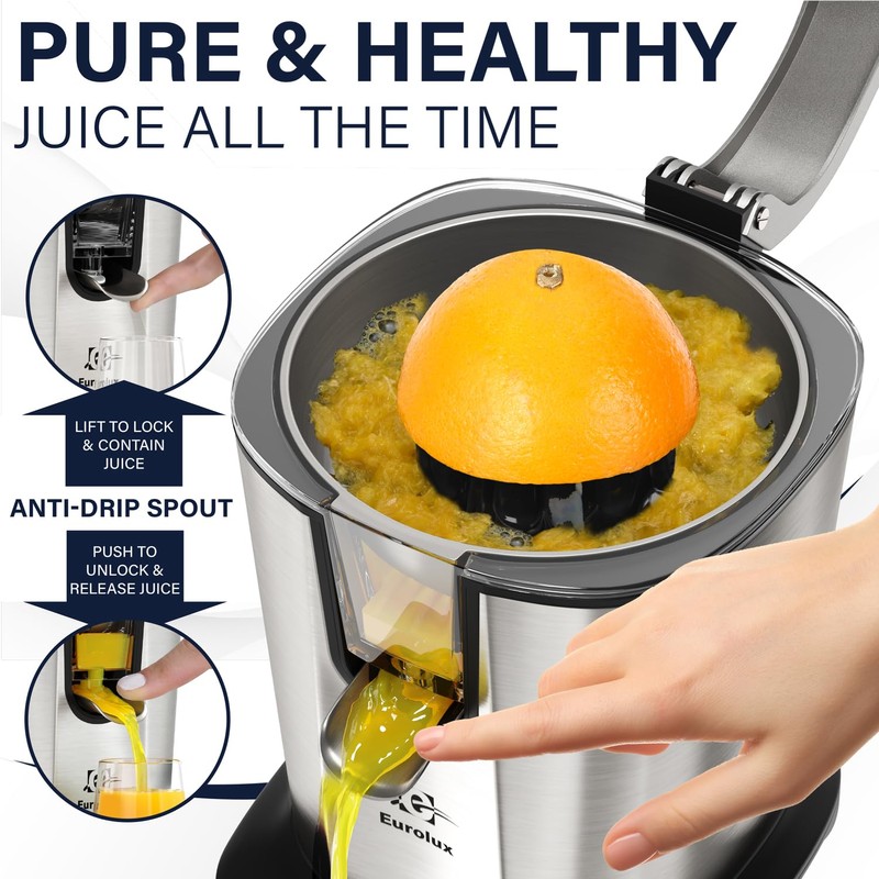 Eurolux Electric Citrus Juicer Power Pro - With 300 Watts