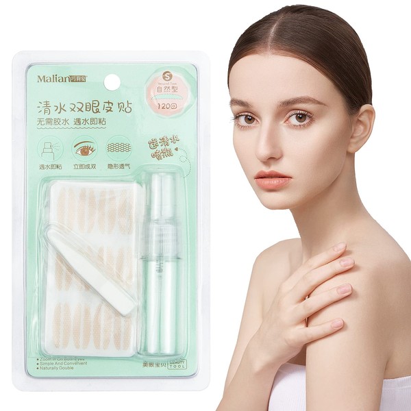 240pcs Eyelid Tape Invisible Eyelid Lift Strips Instant Eyelid Stickers Natural Fiber Waterproof Eye Lids Eye Tapes Fiber Eyelid Correcting Strips for Hooded Droopy Uneven Mono-eyelids Green