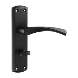 Timco - Zeta Bathroom Handles - Matt Black (Size 175 x 45-2 Pieces)