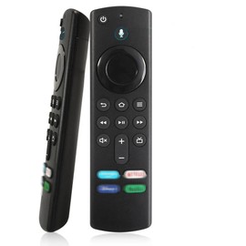 Sprachfernbedienung (3 Gen), geeignet für AMZ Fir-e TV Stick 2nd Gen und 3. Gen, Stick Lite, 4K und 4K MAX, Fir-es Cube 2. Gen & 3 Gen, mit Bluetooth und 4 Tasten für Streaming