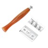 Long Handle Double Edge Safety Razor Zinc Alloy Resin Manual