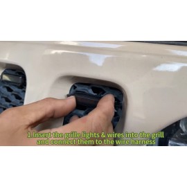 Sidi Led Grill Grille Lights for 2019-2023 Jeep Wrangler JL JLU Rubicon Sahara Sport