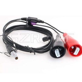 SZRMCC Trimble GPS RTK GNSS Receiver 5700 5800 R6 R7 R8 R10 46125-20 Replacement Power Cable Alligator Clips to 0B 7 Pin…