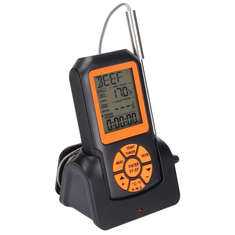 Wireless Barbecue Thermometer 328ft Remote Range Digital Kitchen Thermometer with